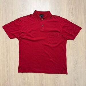 Vintage Gucci Short Sleeve Polo Shirt Mens Medium Burgundy Maroon Tom Ford